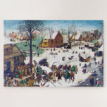 The Census at Bethlehem, Pieter Bruegel Jigsaw Puzzle<br><div class="desc">Pieter Bruegel the Elder (1525–1530 – 9 September 1569) was the most significant artist of Dutch and Flemish Renaissance painting, a painter and printmaker from Brabant, known for his landscapes and peasant scenes (so-called genre painting); he was a pioneer in making both types of subject the focus in large paintings....</div>