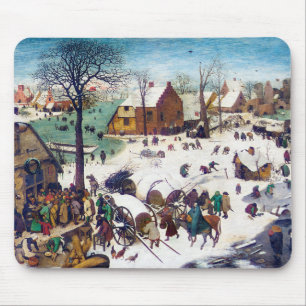 The Census at Bethlehem, Pieter Bruegel Mouse Pad