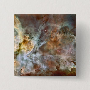 The central region of the Carina Nebula 2 Inch Square Button