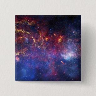 The central region of the Milky Way galaxy 2 Inch Square Button