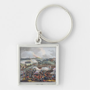 The Centre of the British Army in Action at the Ba Keychain