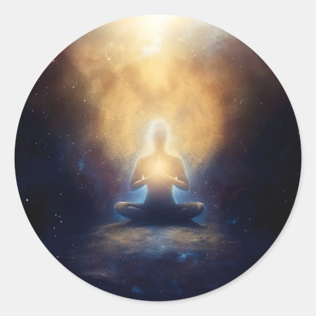 The Centre Within | Mindful Stillness Classic Round Sticker (Front)