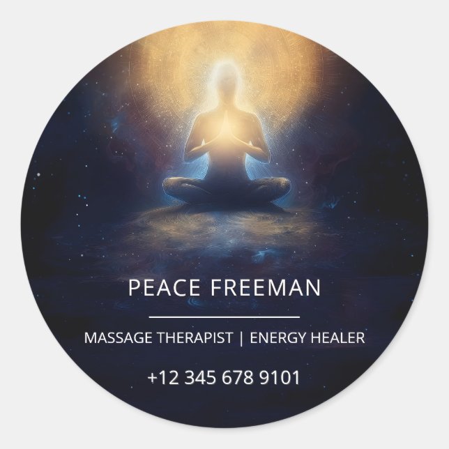 The Centre Within | Mindful Stillness Classic Round Sticker (Front)