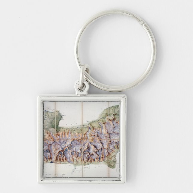 The Chain of Mont Blanc, from an actual survey in Keychain (Front)