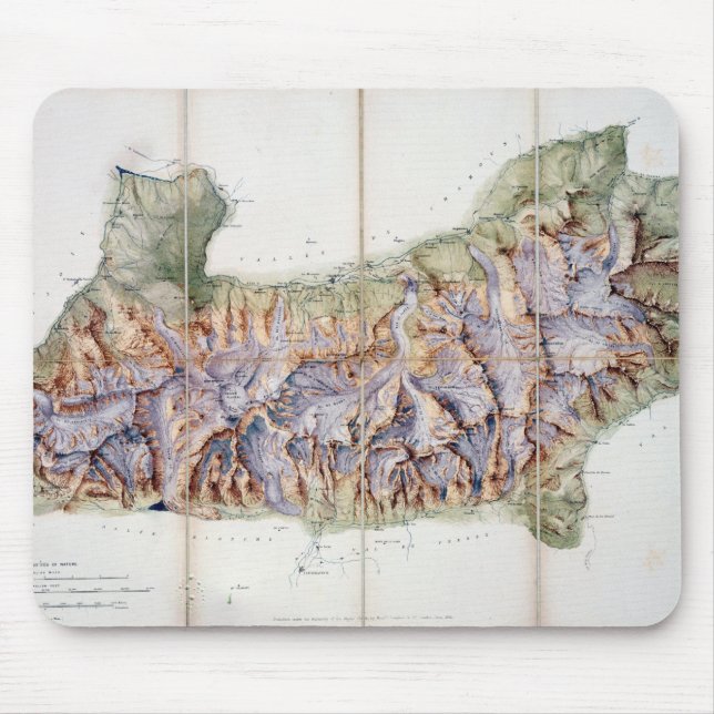 The Chain of Mont Blanc, from an actual survey in Mouse Pad (Front)