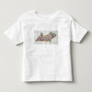 The Chain of Mont Blanc, from an actual survey in Toddler T-shirt