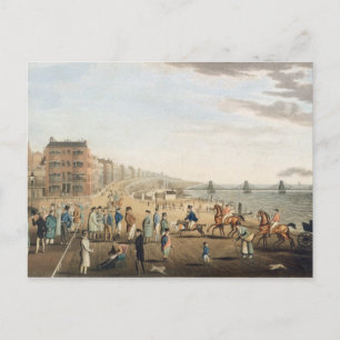 The Chain Pier at Brighton with Characters (etchin Postcard