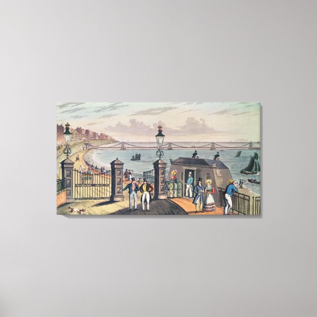 The Chain Pier on the front at Brighton Canvas Print (Front)