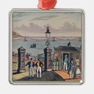 The Chain Pier on the front at Brighton Metal Ornament