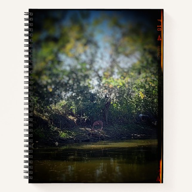 The Chair by the Pond College-Ruled Notebook (Front)