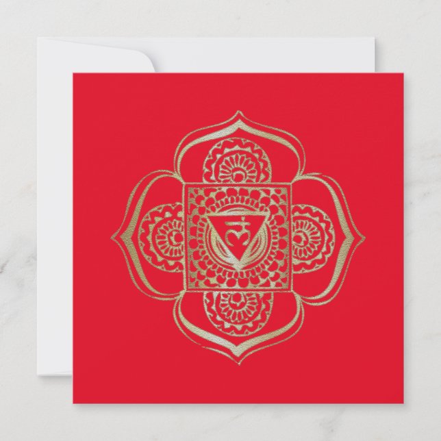 The Chakras Muladhara - Greeting Card (Front)