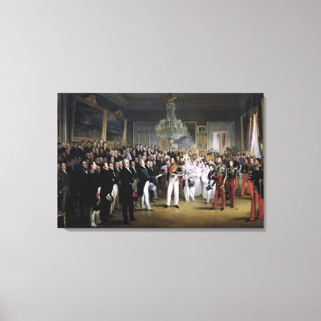 The Chamber of Deputies at the Palais Royal Canvas Print (Front)