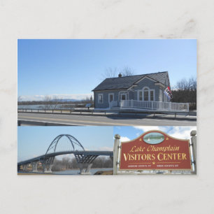 The Champlain Bridge Crown Point New York Postcard