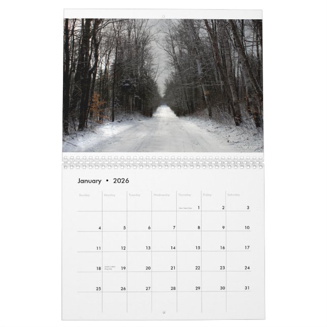 The Changing Seasons of Michigan's Upper Peninsula Calendar (Jan 2026)