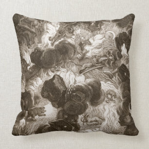 The Chaos, engraved by Bernard Picart (1673-1733), Throw Pillow