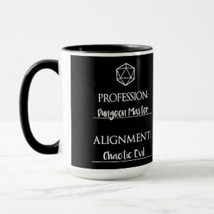 The Chaotic Evil Dungeon Master Mug