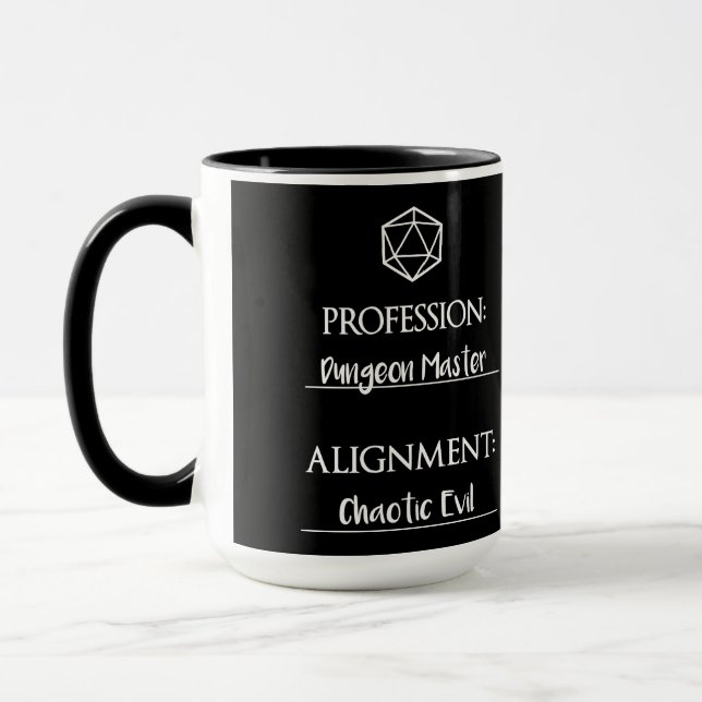 The Chaotic Evil Dungeon Master Mug (Left)