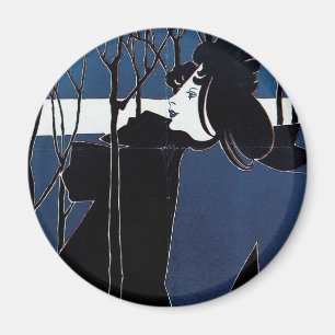 The Chap-Book ~ Blue Lady Magnet