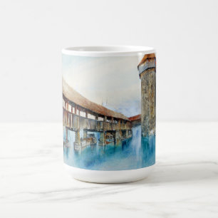 The Chapel Bridge in Lucerne (Switzerland) Coffee Mug