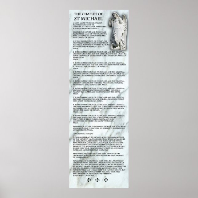 The Chaplet of St Michael The Archangel. Poster (Front)