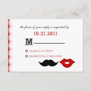 THE CHAPLIN - APPLE RED RSVP CARD
