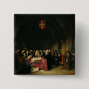 The Chapter of the Order of St. John of Jerusalem 2 Inch Square Button