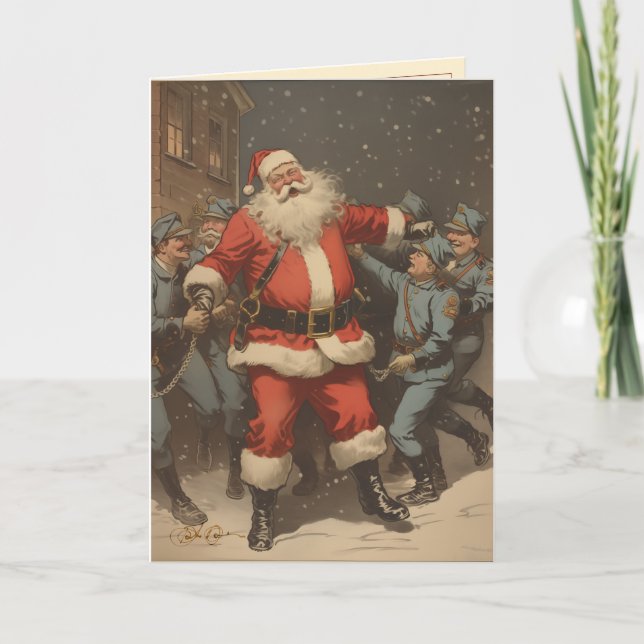 The Charges Against Santa Holiday Card (Front)
