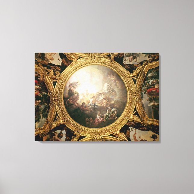 The Chariot of Apollo, ceiling painting Canvas Print (Front)