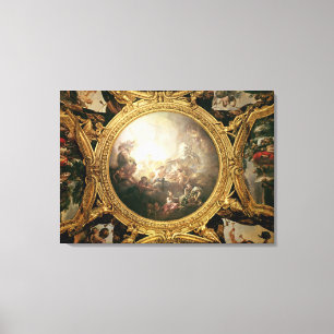 The Chariot of Apollo, ceiling painting Canvas Print