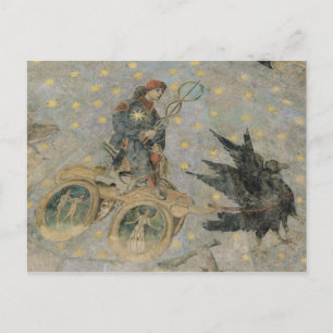The Chariot of Mercury, detail from the vaulting Postcard