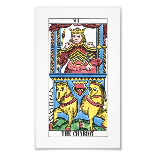 The Chariot Tarot Card Photo Print (Front)