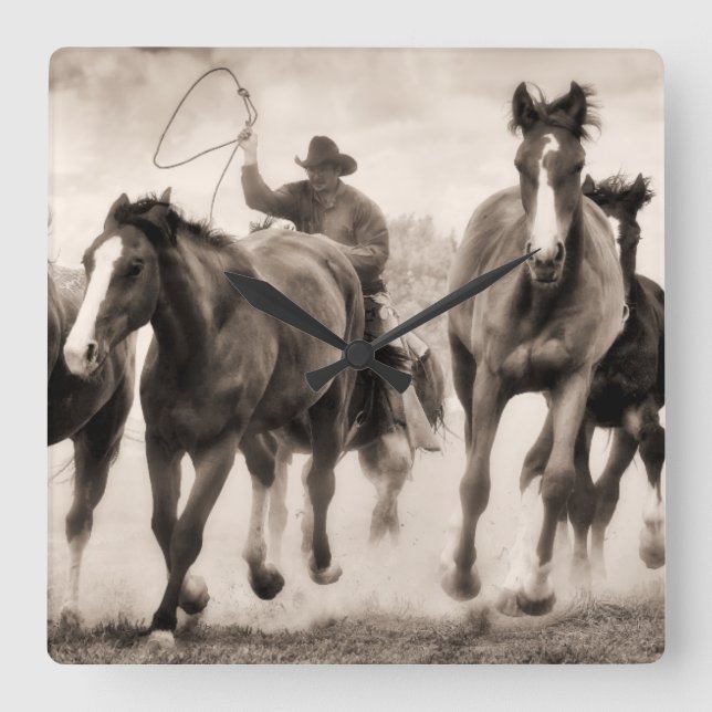 The Chase I Square Wall Clock (Front)