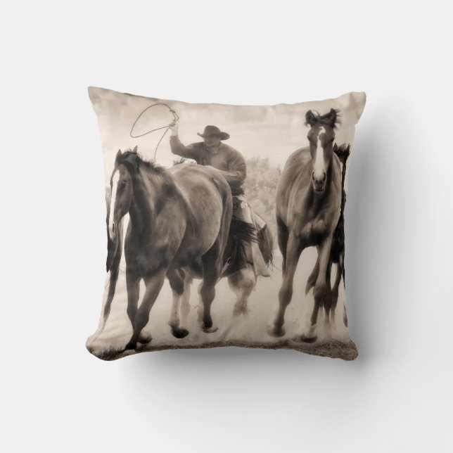 The Chase I Throw Pillow (Front)