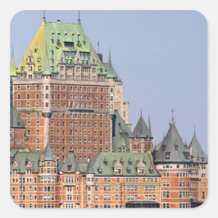 The Chateau Frontenac in Quebec City, Canada. Square Sticker
