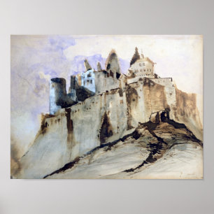 The Chateau of Vianden, 1871 Poster