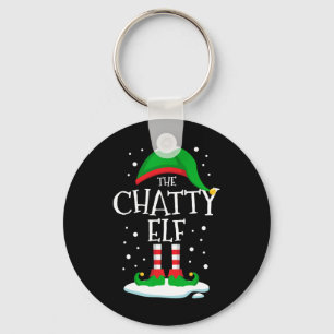 The Chatty Elf Christmas Family Matching Xmas Grou Keychain