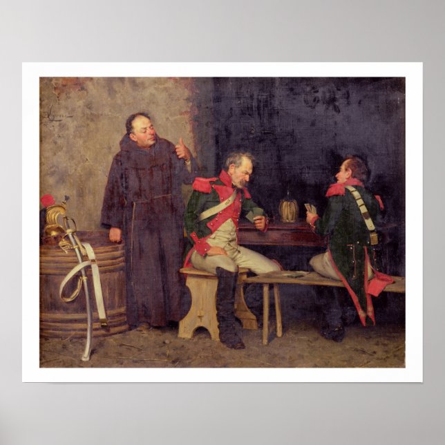 The Cheat (oil on canvas) (one of pair - See 19572 Poster (Front)