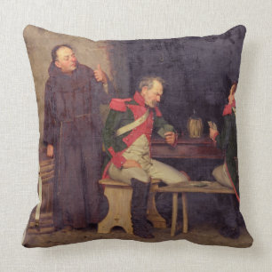 The Cheat (oil on canvas) (one of pair - See 19572 Throw Pillow