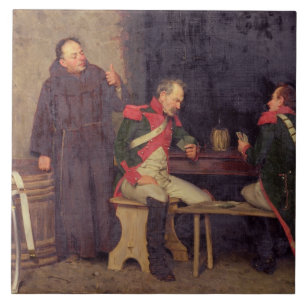 The Cheat (oil on canvas) (one of pair - See 19572 Tile