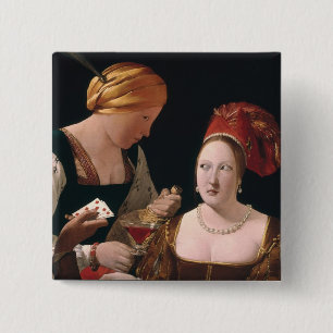 The Cheat with the Ace of Diamonds 2 Inch Square Button