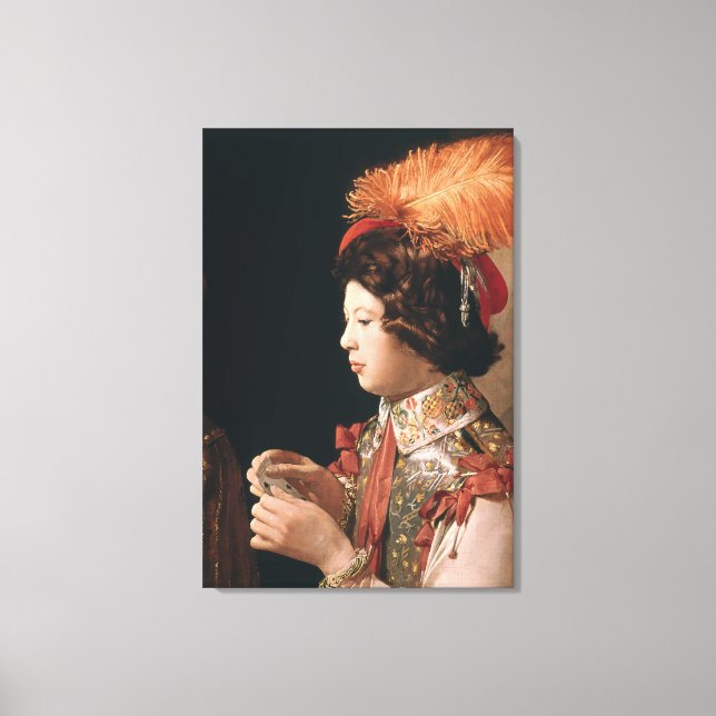 The Cheat with the Ace of Diamonds Canvas Print (Front)