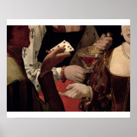 The Cheat with the Ace of Diamonds, detail of the