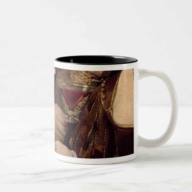 The Cheat with the Ace of Diamonds, detail of the Two-Tone Coffee Mug (Right)