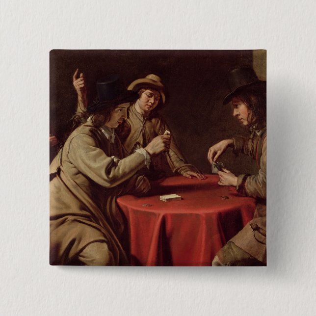 The Cheaters 2 Inch Square Button (Front)