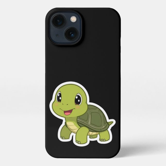 The Cheerful Turtle Who Never Rushed iPhone Case (Back)