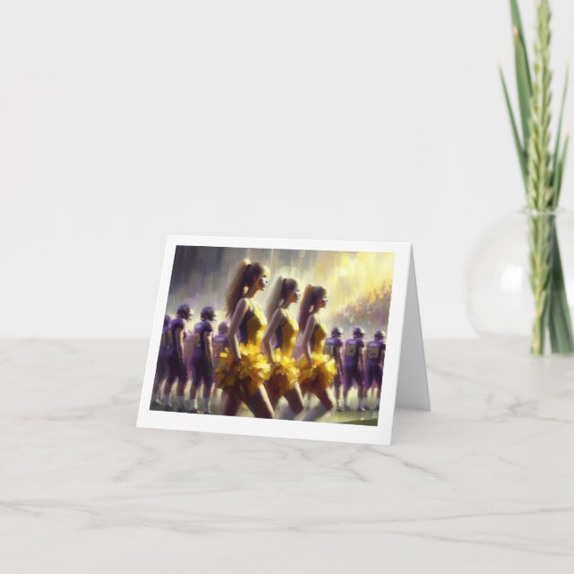 The Cheerleaders,  Holiday Card (Front)