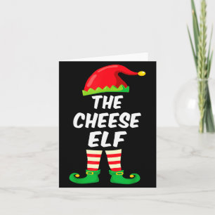 The Cheese Elf Family Matching Funny Christmas Cos Card