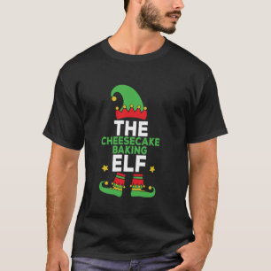 The Cheesecake Baking Elf Family Holiday Matching  T-Shirt