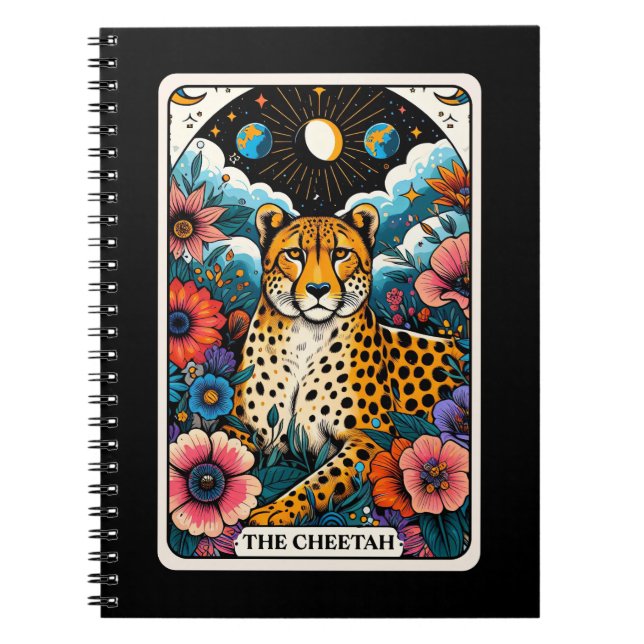 The Cheetah Spirit Tarot Card Notebook (Front)