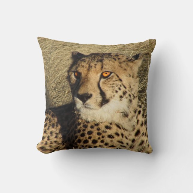 The Cheetah Throw Pillow (Front)